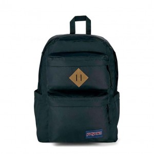 JanSport Double Break Laptop Rucksack Rucksäcke Schwarz | LCHTR20938