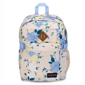 JanSport Main Campus Laptop Rucksack Rucksäcke Blau Gelb | CHQAV69395