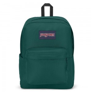 JanSport SuperBreak® Plus Laptop Rucksack Rucksäcke Tiefesgrün | CHJZR81853