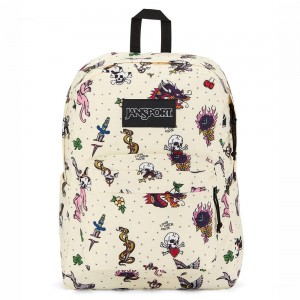 JanSport SuperBreak® Plus Schulrucksäcke Rucksäcke Beige | CHCVG73006