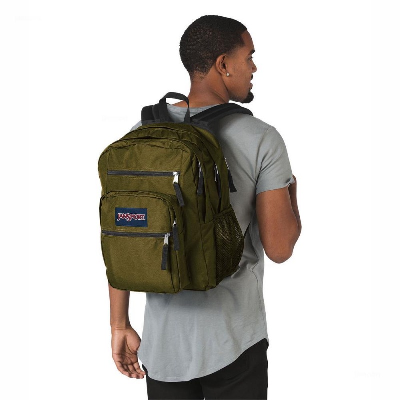 JanSport BIG STUDENT Laptop Rucksack Rucksäcke Olivgrün | CHXBR83275