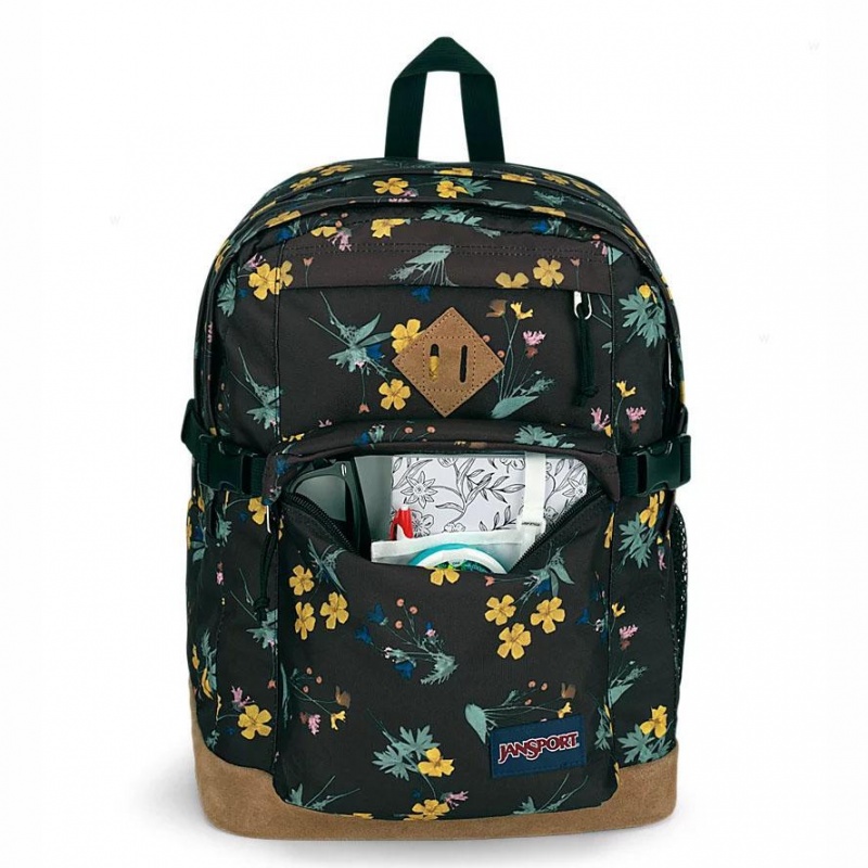 JanSport DARK FLORA BUNDLE Laptop Rucksack Rucksäcke Braun | CHEAH65423