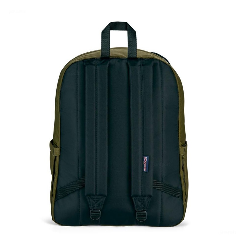 JanSport Double Break Laptop Rucksack Rucksäcke Olivgrün | GCHEC44990