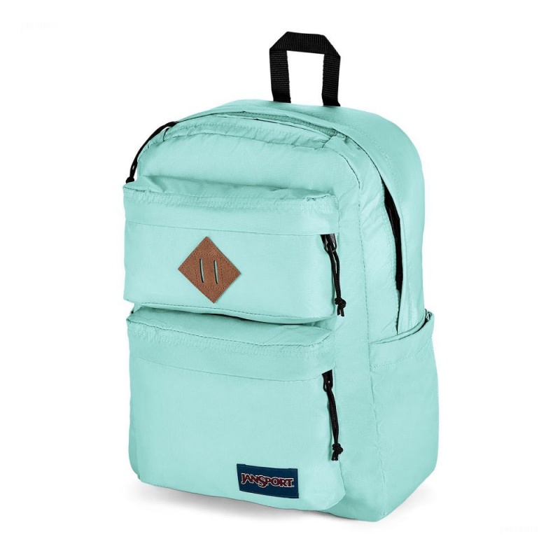 JanSport Double Break Laptop Rucksack Rucksäcke Türkis | CHNEJ90560