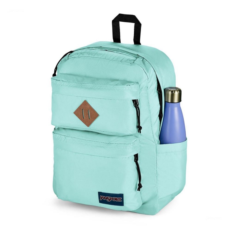 JanSport Double Break Laptop Rucksack Rucksäcke Türkis | CHNEJ90560