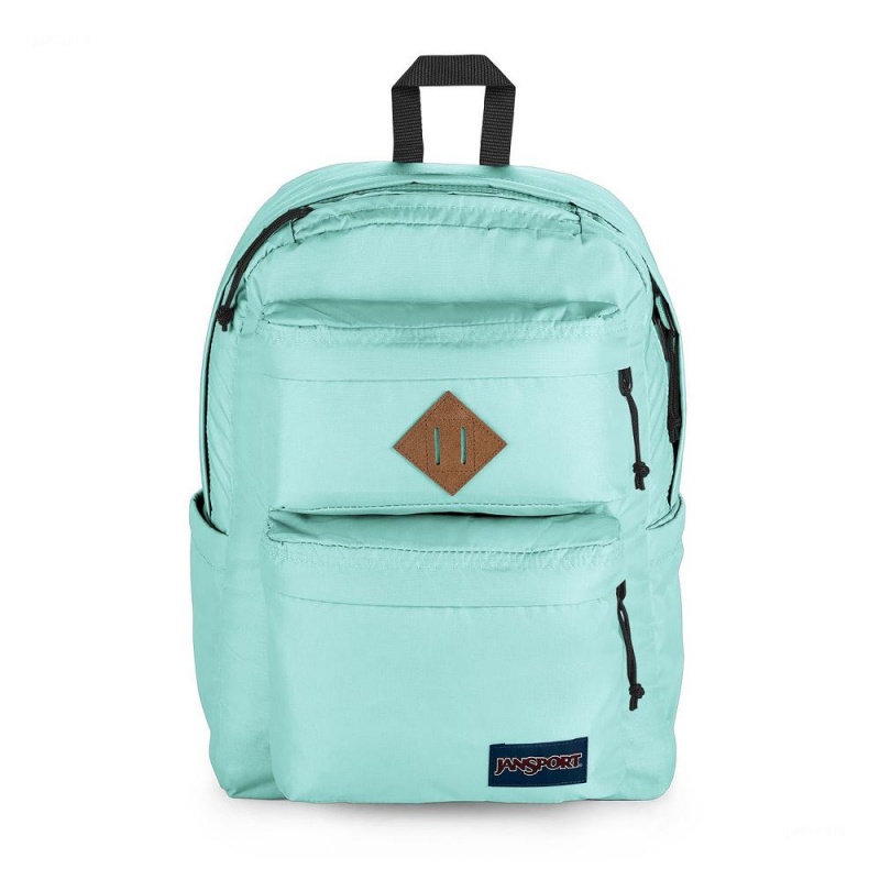 JanSport Double Break Laptop Rucksack Rucksäcke Türkis | CHNEJ90560