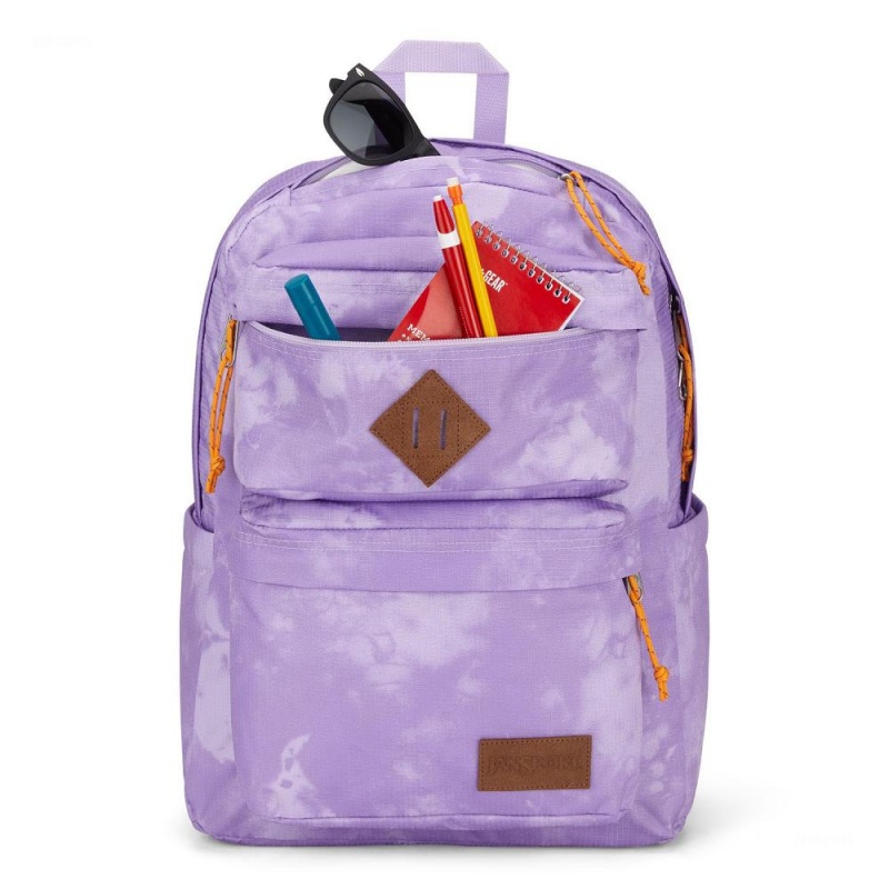 JanSport Double Break Schulrucksäcke Rucksäcke Lila | LCHTR40354