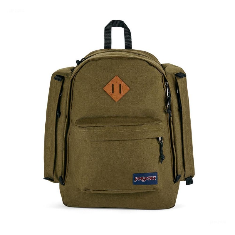 JanSport Field Pack Laptop Rucksack Rucksäcke Olivgrün | UCHTG54569