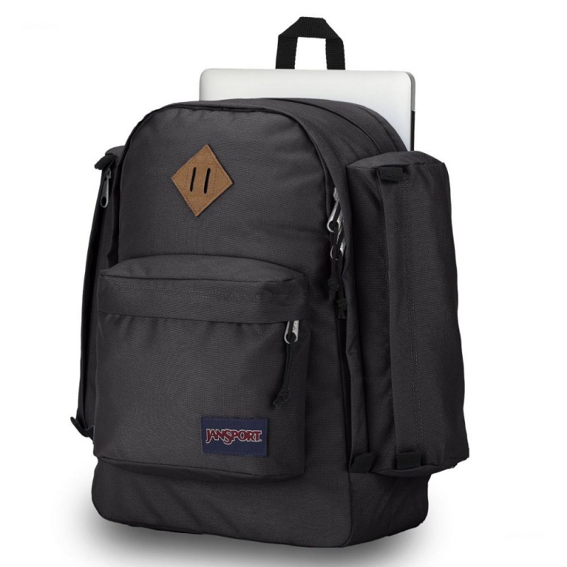 JanSport Field Pack Laptop Rucksack Rucksäcke Schwarz | CHDFL15151