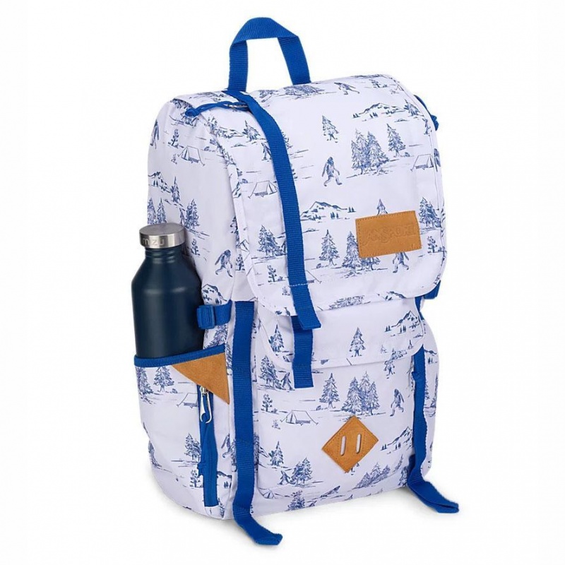 JanSport Hatchet Laptop Rucksack Rucksäcke Weiß Blau | CHJZR84993