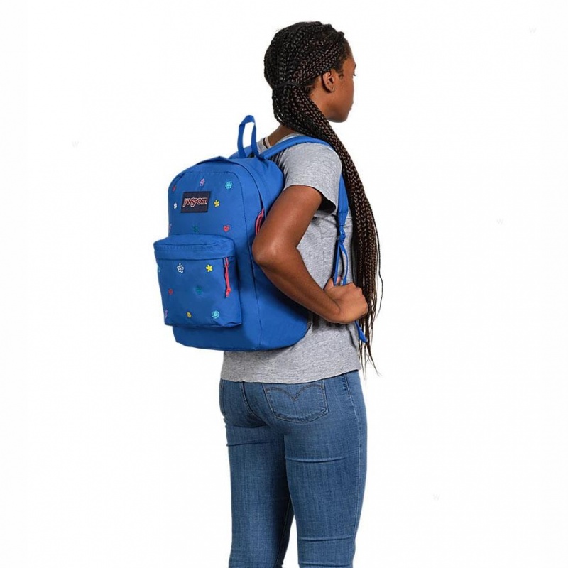 JanSport KIDCORE CHARMS BUNDLE Schulrucksäcke Rucksäcke Blau | PCHQX31698