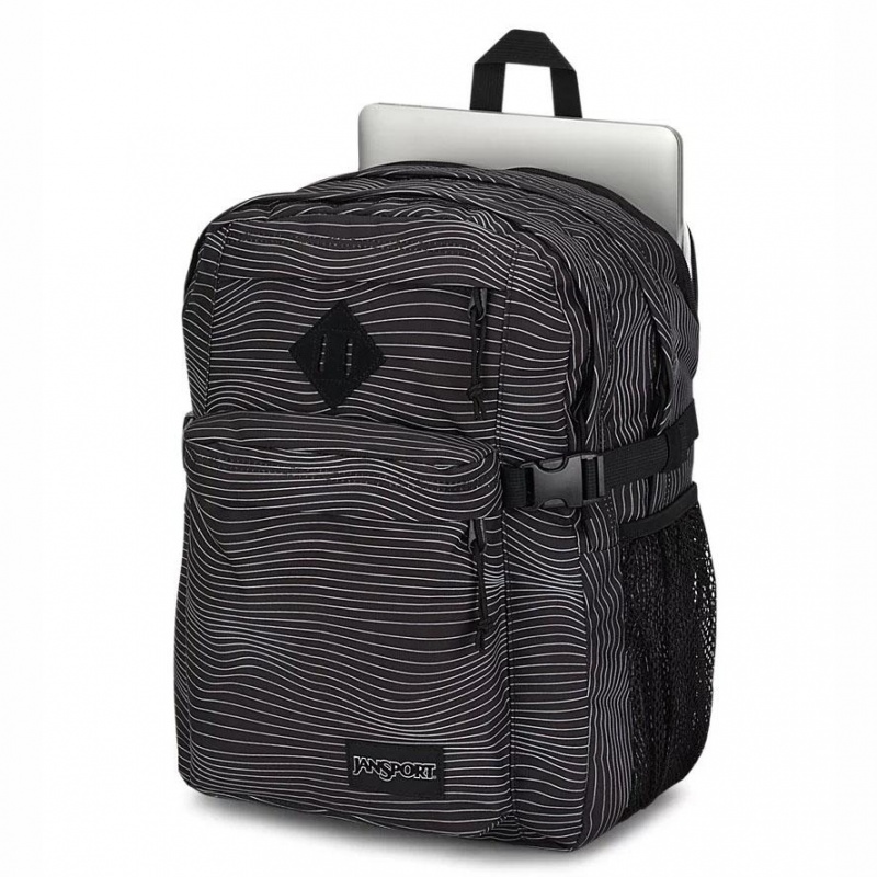 JanSport Main Campus Laptop Rucksack Rucksäcke Schwarz | DCHVO53614