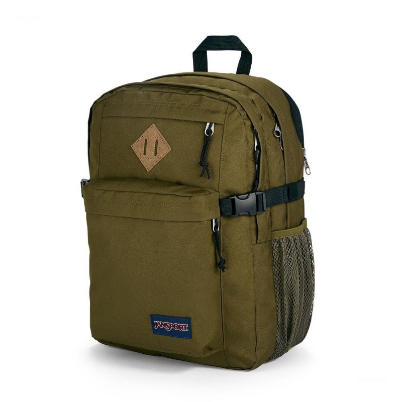 JanSport Main Campus Laptop Rucksack Rucksäcke Olivgrün | CHNZX80017