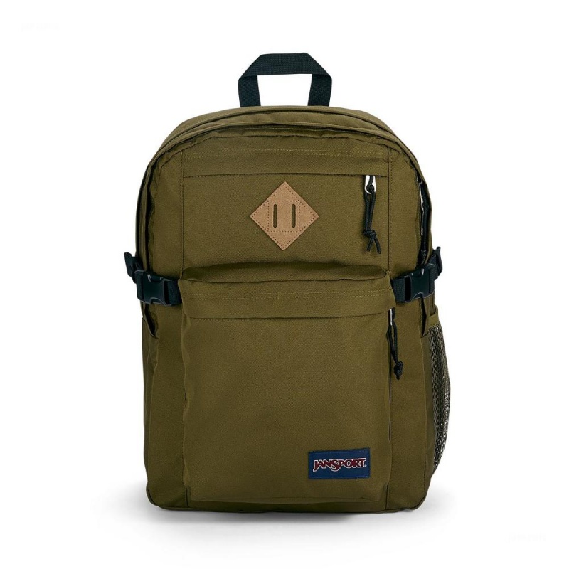 JanSport Main Campus Laptop Rucksack Rucksäcke Olivgrün | CHNZX80017