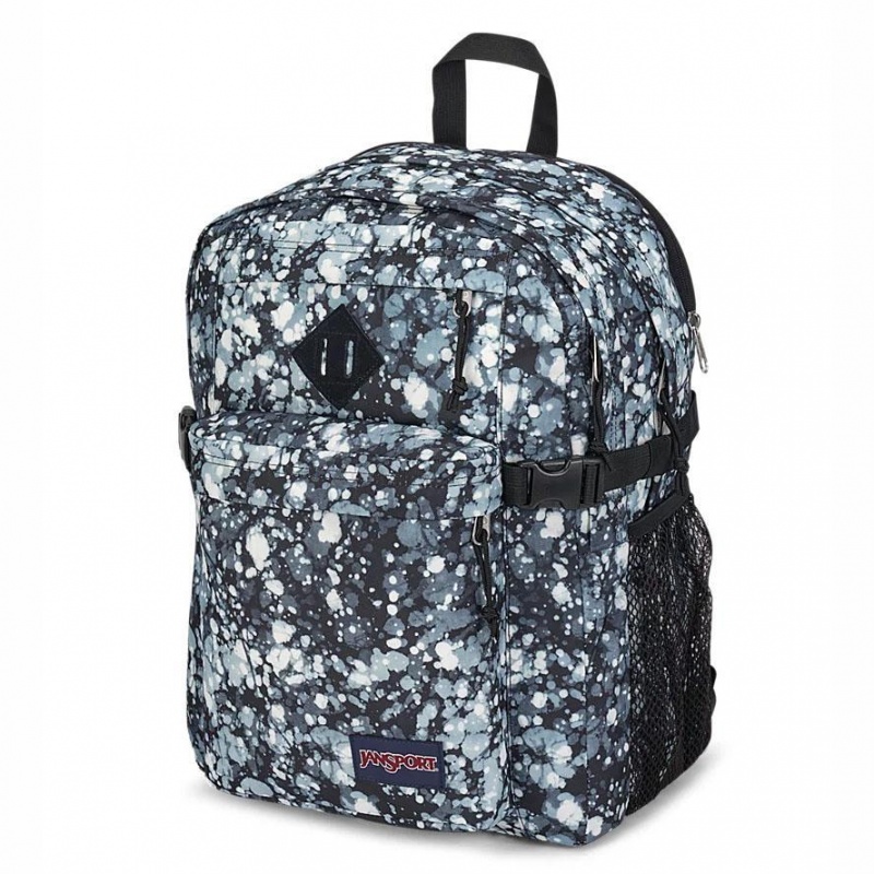 JanSport Main Campus Schulrucksäcke Rucksäcke Blau Schwarz | CHJKU48861