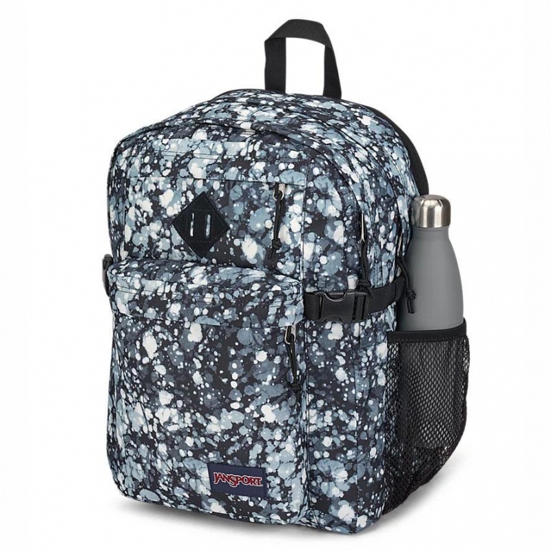 JanSport Main Campus Schulrucksäcke Rucksäcke Blau Schwarz | CHJKU48861