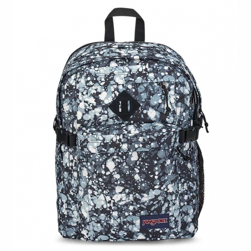 JanSport Main Campus Schulrucksäcke Rucksäcke Blau Schwarz | CHJKU48861