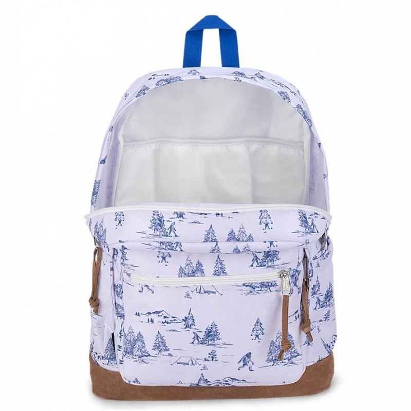 JanSport Right Pack Laptop Rucksack Rucksäcke Weiß Blau | CHEGJ71735