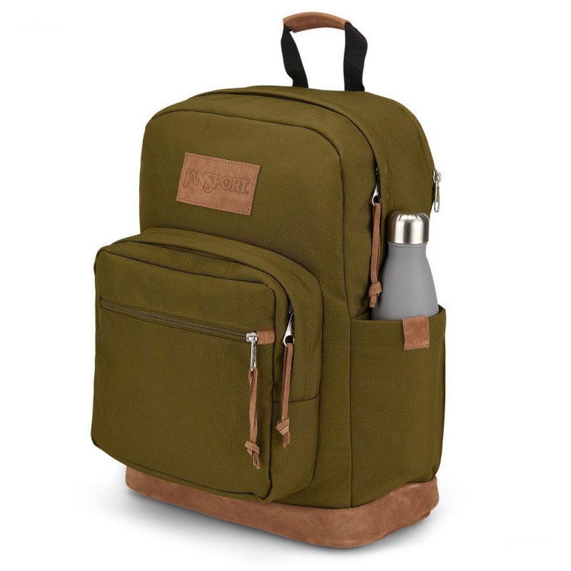 JanSport Right Pack Premium Schulrucksäcke Rucksäcke Olivgrün | CHEGJ28537