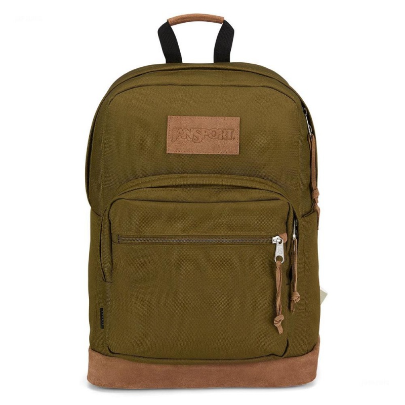 JanSport Right Pack Premium Schulrucksäcke Rucksäcke Olivgrün | CHEGJ28537