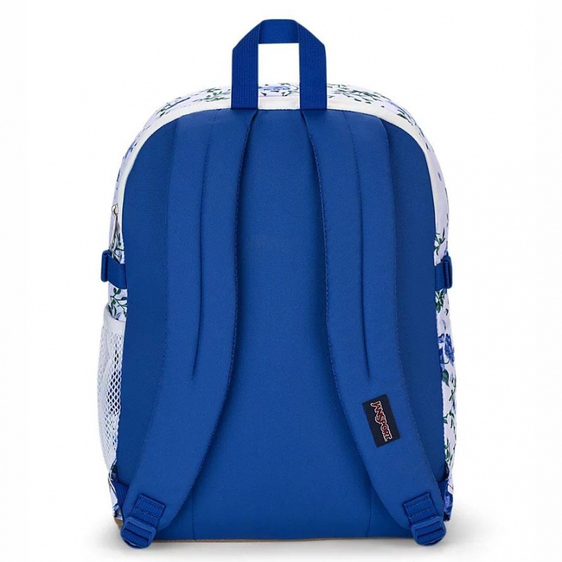 JanSport SUEDE CAMPUS Laptop Rucksack Rucksäcke Weiß Blau | YCHVQ89736