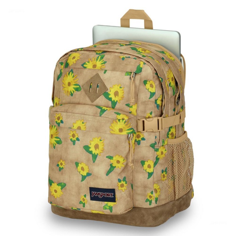 JanSport SUEDE CAMPUS Schulrucksäcke Rucksäcke Khaki | CHJVR91149