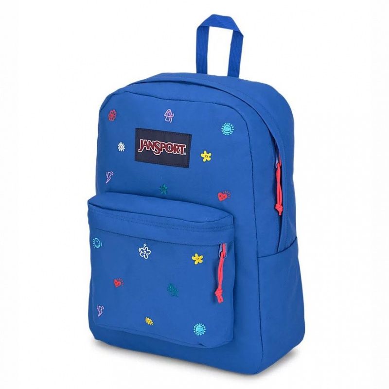 JanSport SuperBreak® Plus Laptop Rucksack Rucksäcke Blau | DCHVO94902