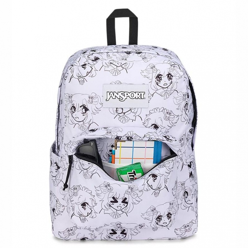 JanSport SuperBreak® Plus Laptop Rucksack Rucksäcke Weiß | CHDFL53935