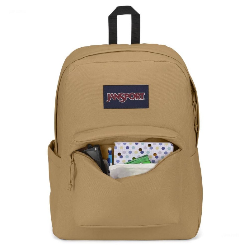 JanSport SuperBreak® Plus Laptop Rucksack Rucksäcke Khaki | MCHHR84958