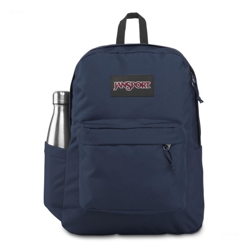 JanSport SuperBreak® Plus Laptop Rucksack Rucksäcke Navy | DCHKV31246