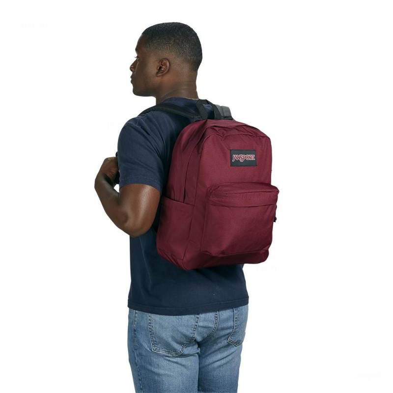 JanSport SuperBreak® Plus Laptop Rucksack Rucksäcke Bordeaux | GCHUC42464