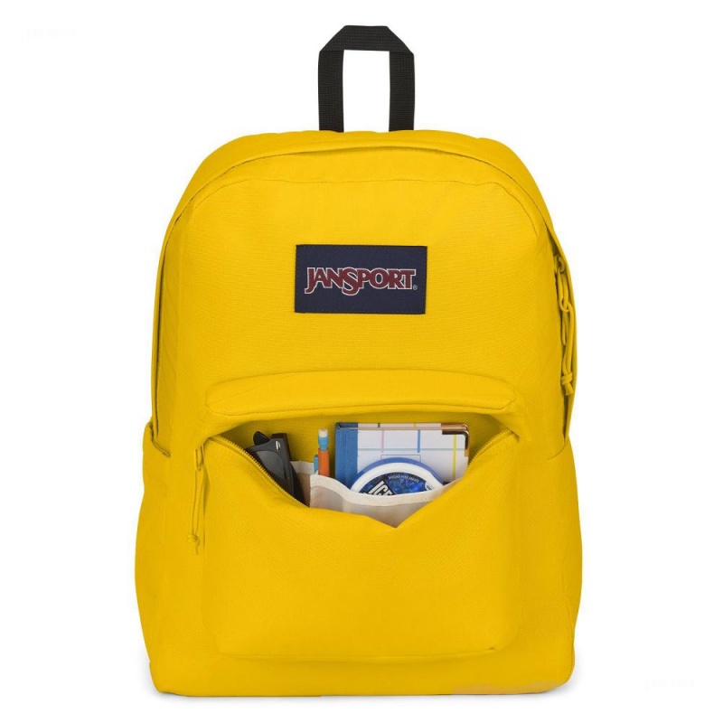 JanSport SuperBreak® Plus Schulrucksäcke Rucksäcke Zitrone | SCHVO80855