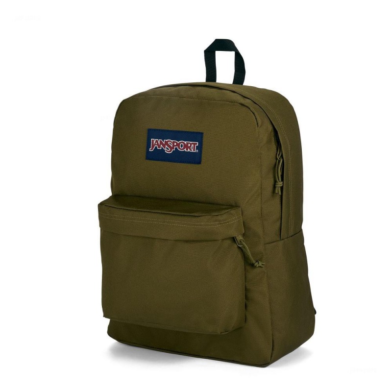 JanSport SuperBreak® Plus Schulrucksäcke Rucksäcke Olivgrün | UCHTG75755