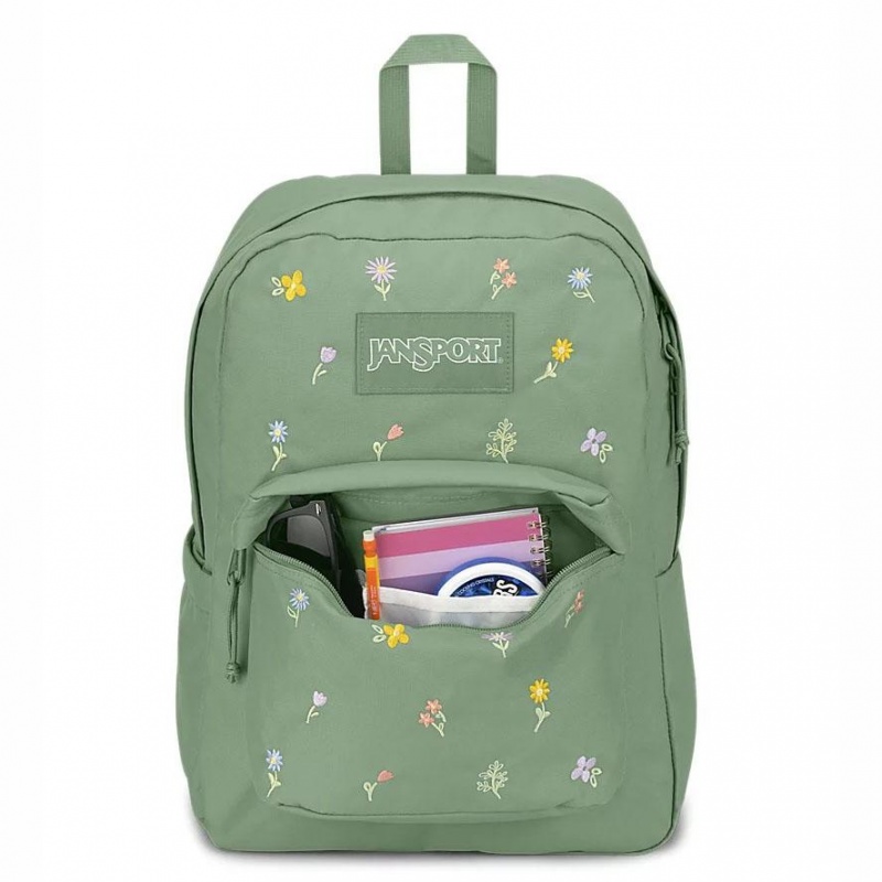 JanSport SuperBreak® Plus Schulrucksäcke Rucksäcke Grün | FCHHY51376