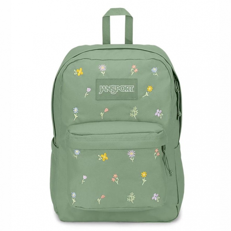 JanSport SuperBreak® Plus Schulrucksäcke Rucksäcke Grün | FCHHY51376