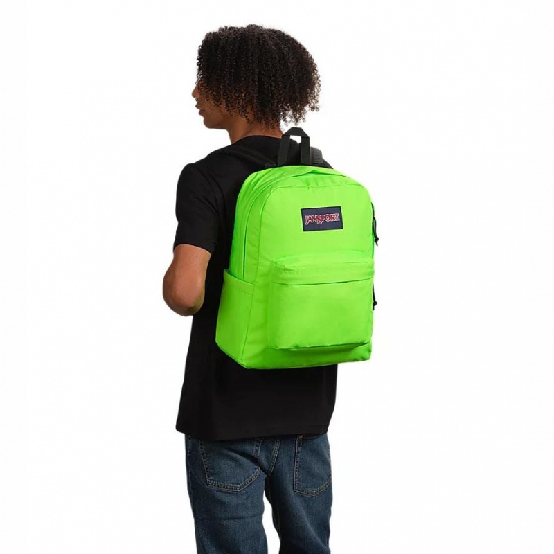 JanSport SuperBreak® Plus Schulrucksäcke Rucksäcke Grün | CHZDE55738