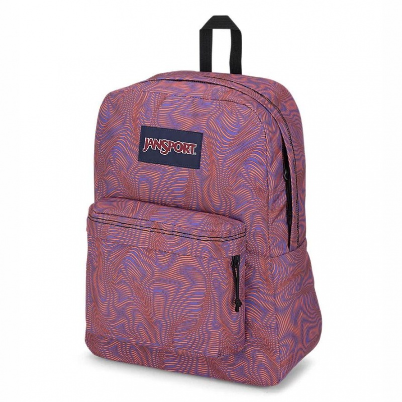 JanSport SuperBreak® Plus Schulrucksäcke Rucksäcke Lila Orange | CHZPD17292