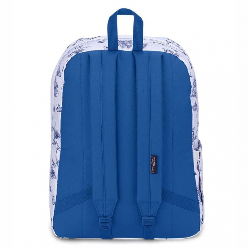 JanSport SuperBreak® Plus Schulrucksäcke Rucksäcke Weiß Blau | FCHHY13923