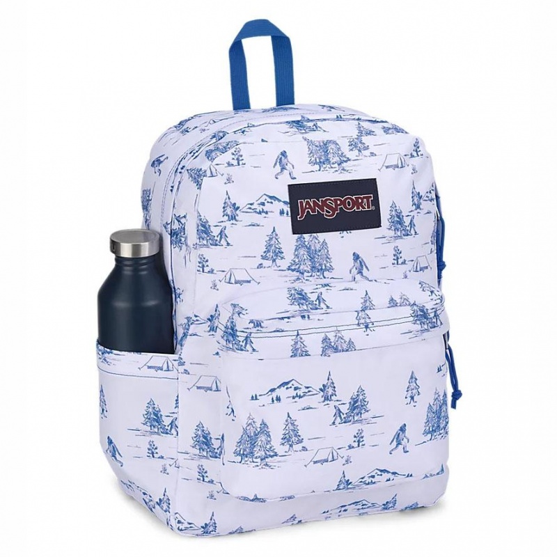 JanSport SuperBreak® Plus Schulrucksäcke Rucksäcke Weiß Blau | FCHHY13923