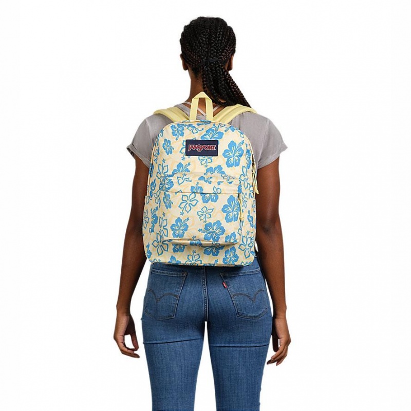 JanSport SuperBreak® Schulrucksäcke Rucksäcke Gelb Blau | XCHGW18622