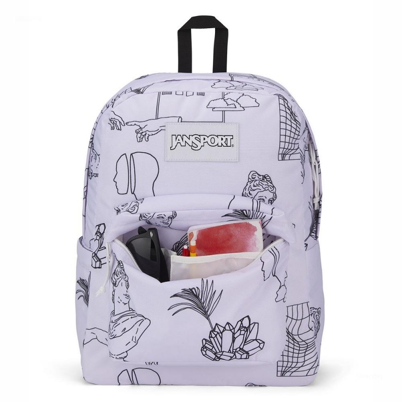 JanSport SuperBreak® Schulrucksäcke Rucksäcke Weiß | XCHGW13358